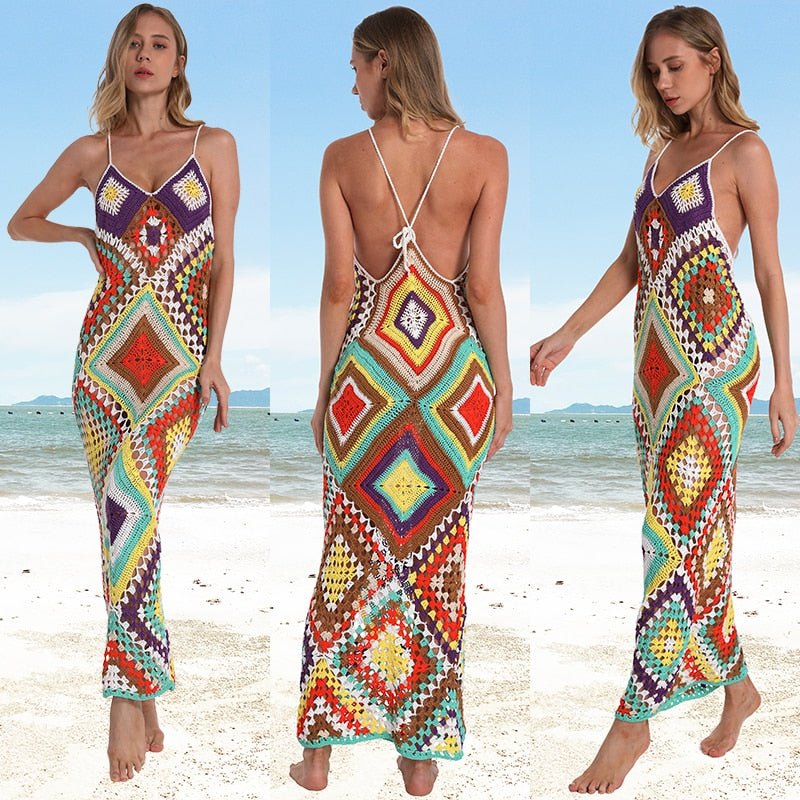 Vestido Crochê Vivian - Sereia de Luxo – SEREIA DE LUXO BEACH WEAR
